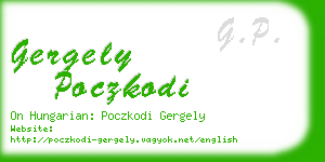 gergely poczkodi business card